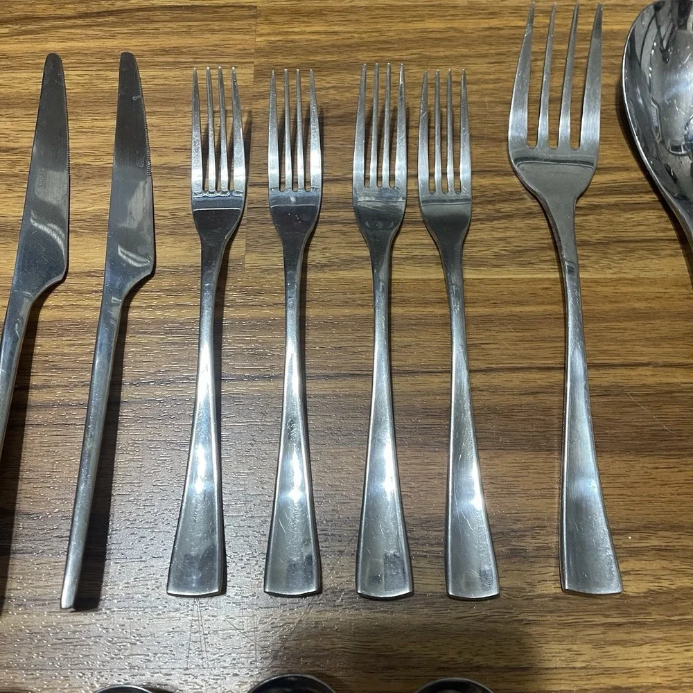 29 Sasaki MCM Equinox 18/10 Stainless Flatware Korea Forks Knives Spoons Serving